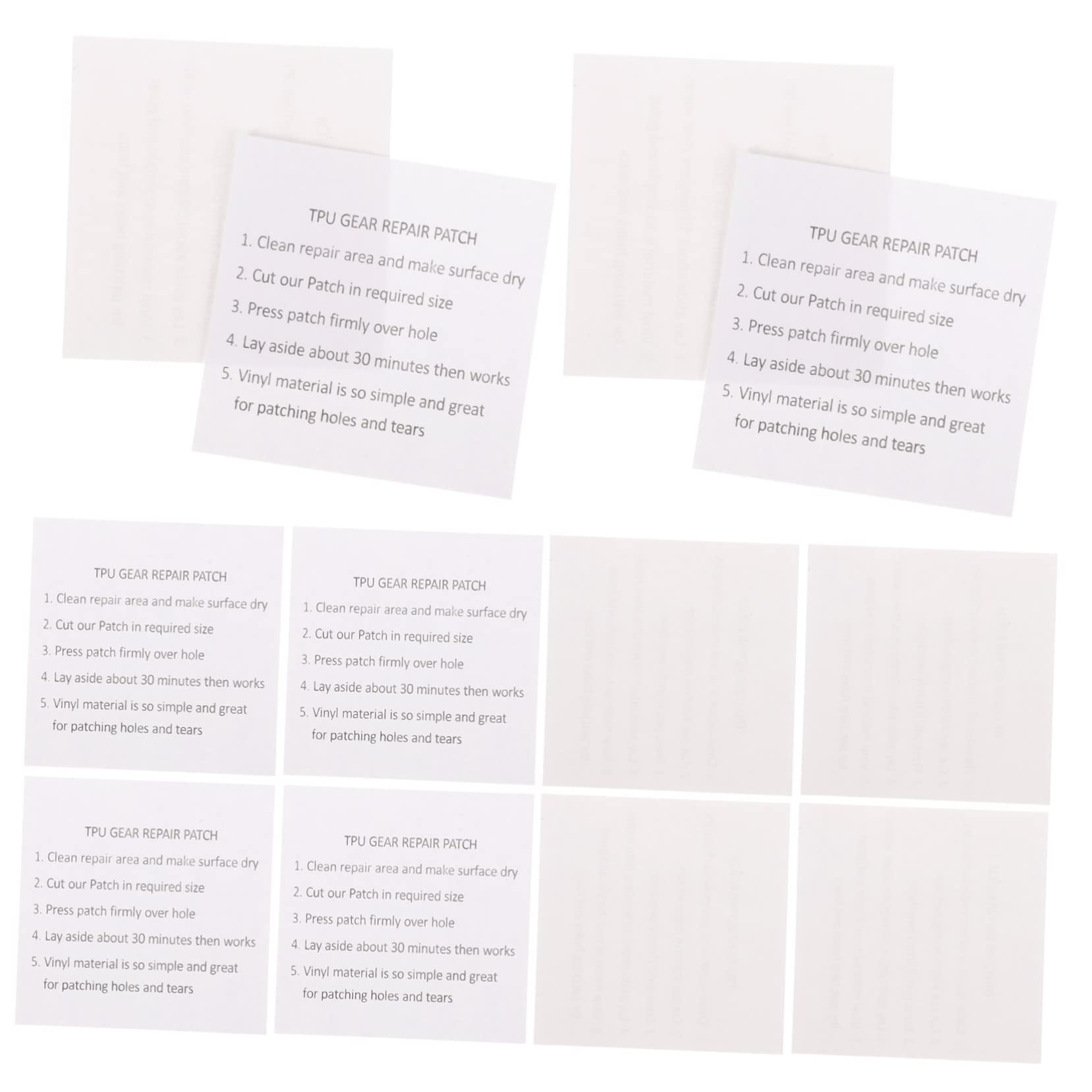 Veemoon Subvention pour La Réparation des Tentes Bouée Correctif Conseils Gonflable Patchs De Réparation De Ponction Étanche Patch De Réparation pour Anneau De Bain TPU