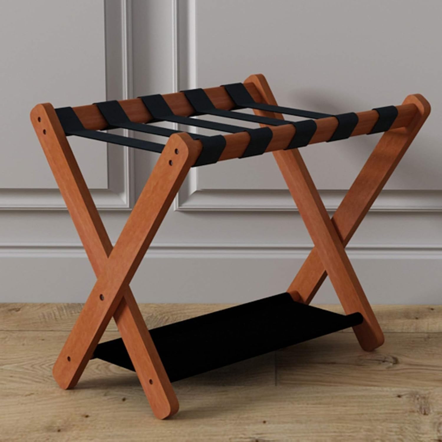 XJJUNLuggage Rack Luggage Rack, Hotel Luggage Rack, Solid Wood