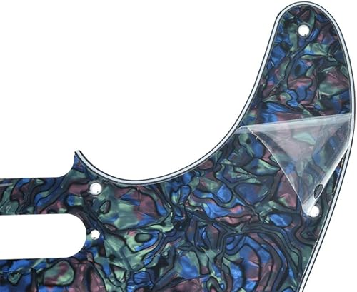 Miniatura 25 de KAISH 8 agujeros Tele Guitarra Golpeador TL Pick Guard Scratch Plate para Estados Unidos/México Telecaster/Tele Negro 1 Capa