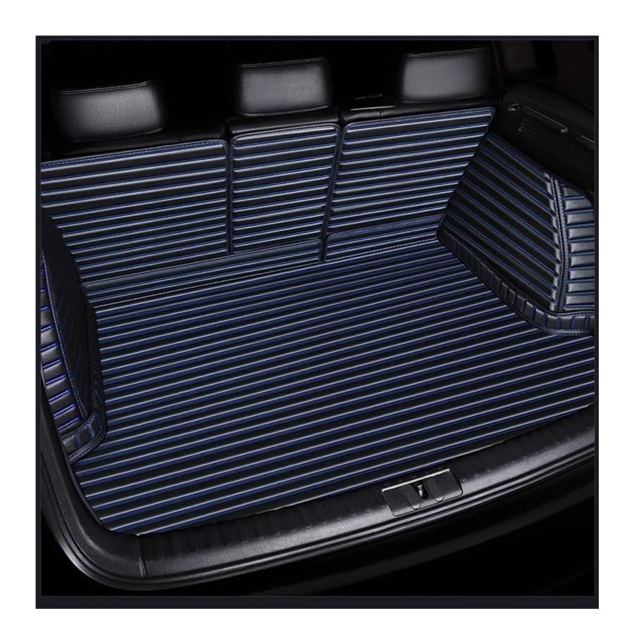 Tapis de coffre voiture complet pour Peugeot 207 de 2009 à 2014 avec doublure cargaison noire