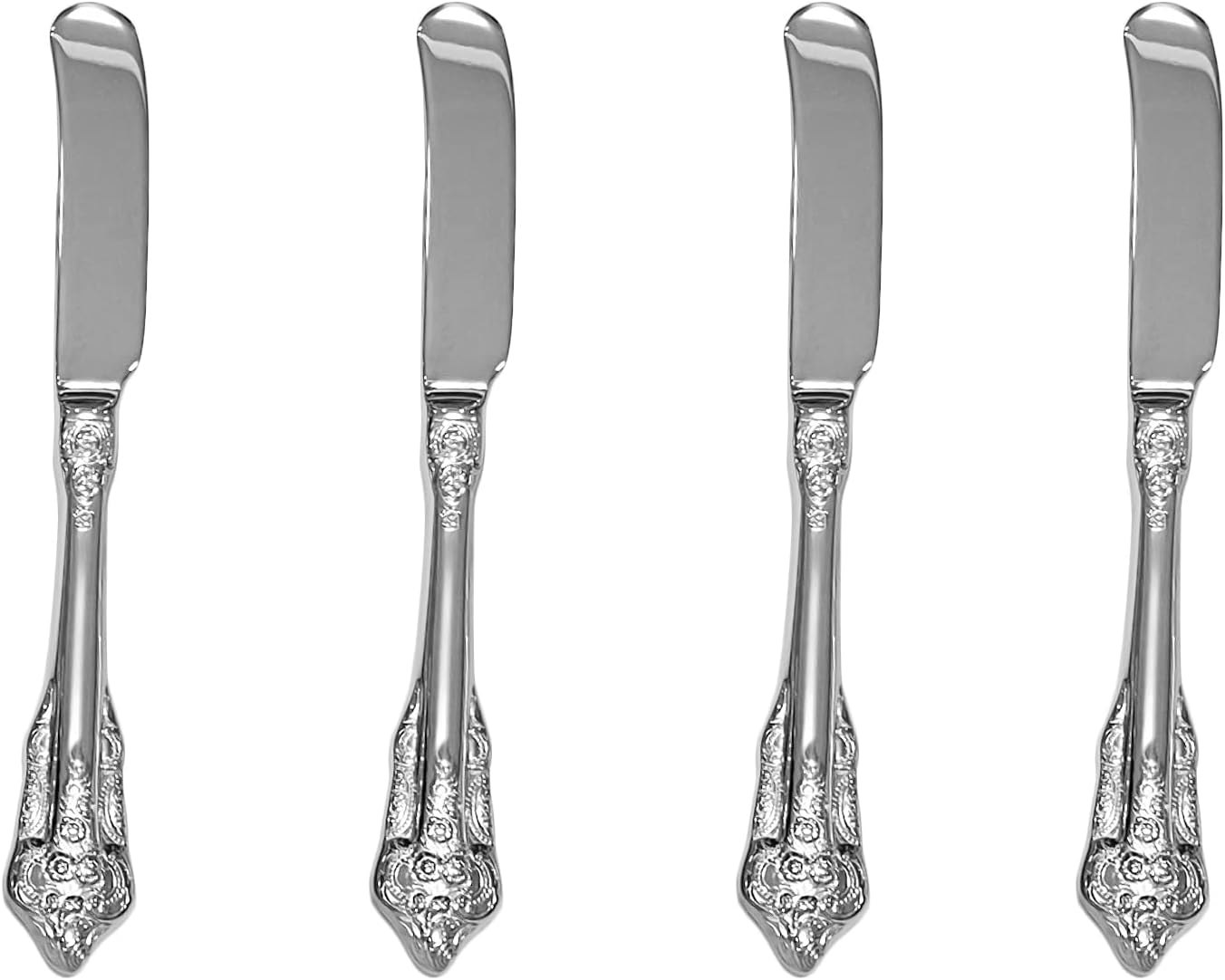 Gugrida 304 Stainless Steel Butter Knife, Set of 4, Butter