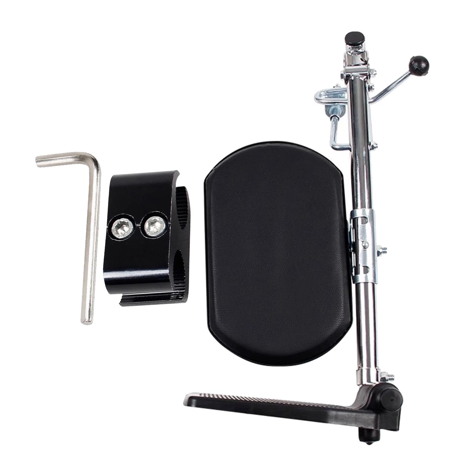 Reposapiés para sillas de ruedas estándar Premium para silla de ruedas, fácil de instalar, derecho, 15 x 10 x 5 cm