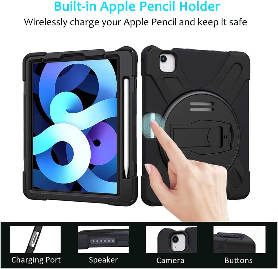 ❤ Crazy Deals iPad Pro 11 Case 2021/2020/2018, iPad Air 4 Case, Heavy Duty Rugged Protective Case Cover with Tempered Glass Screen Protector Stand Handle Hand Strap Shoulder Strap, for iPad Pro 11 3rd/2nd/1st Gen Get Cheap Price iPad Pro 11 Case 2021/2020/2018, iPad Air 4 Case, Heavy Duty Rugged Protective Case Cover with Tempered Glass Screen Protector Stand Handle Hand Strap Shoulder Strap, for iPad Pro 11 3rd/2nd/1st Gen