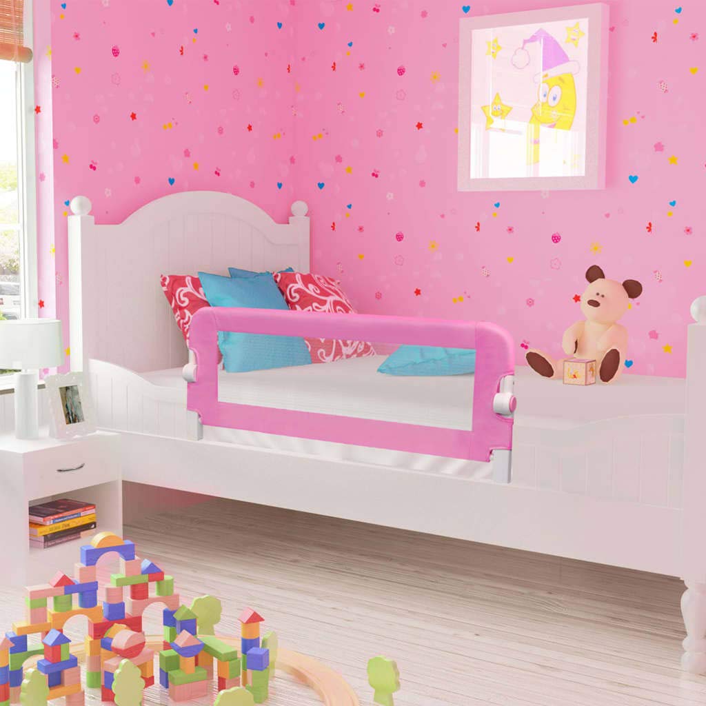 Tidyard Kleinkind-Bettschutzgitter Rausfallschutz Mit durchsichtigem Netzgewebe für Baby & Kinder 120x42 cm - hohes, klappbares Bettgitter für Betten Rausfallschutz fürs Bett