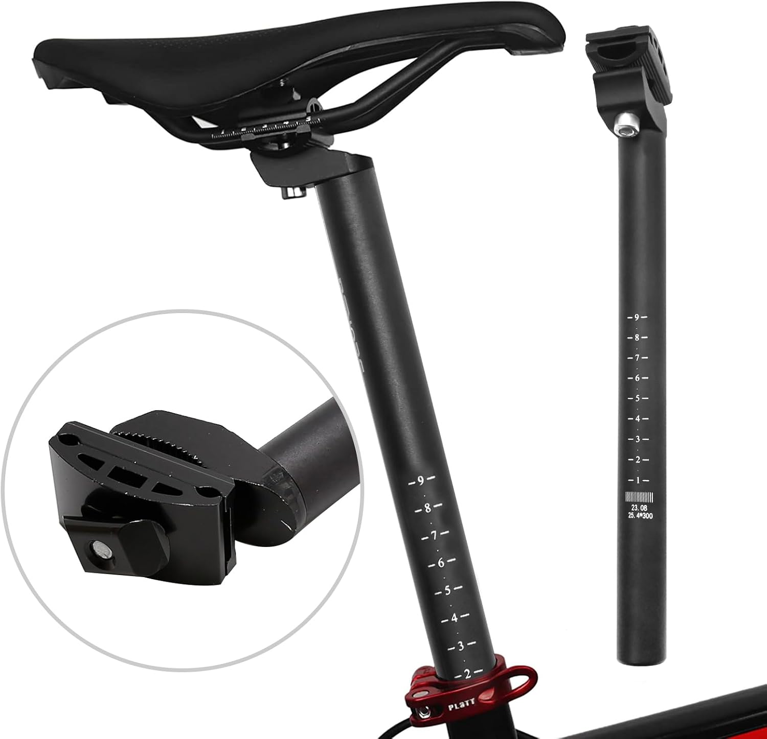 Bicycle Seat Post Bike Seat Post with Adjustable Clamp