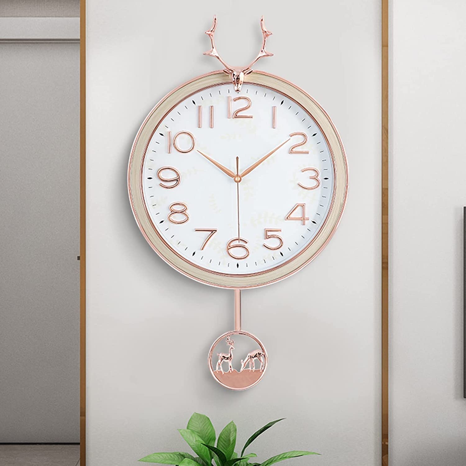 Horloge murale silencieuse sans tic-tac pour chambre et grand salon