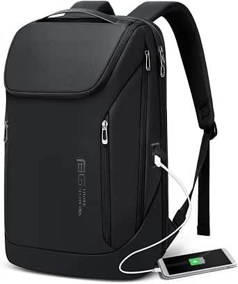 BANGE Business Smart Backpack Waterproof Fit 15.6 Inch Laptop Backpack with USB Charging Port