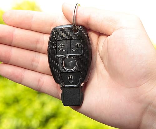 Miniatura 2 de YIWANG Cubierta de la cubierta de la llave del coche de fibra de carbono real para Mercedes Benz W222 S Clase E W213 Clase C w205 GLC X253 (B)