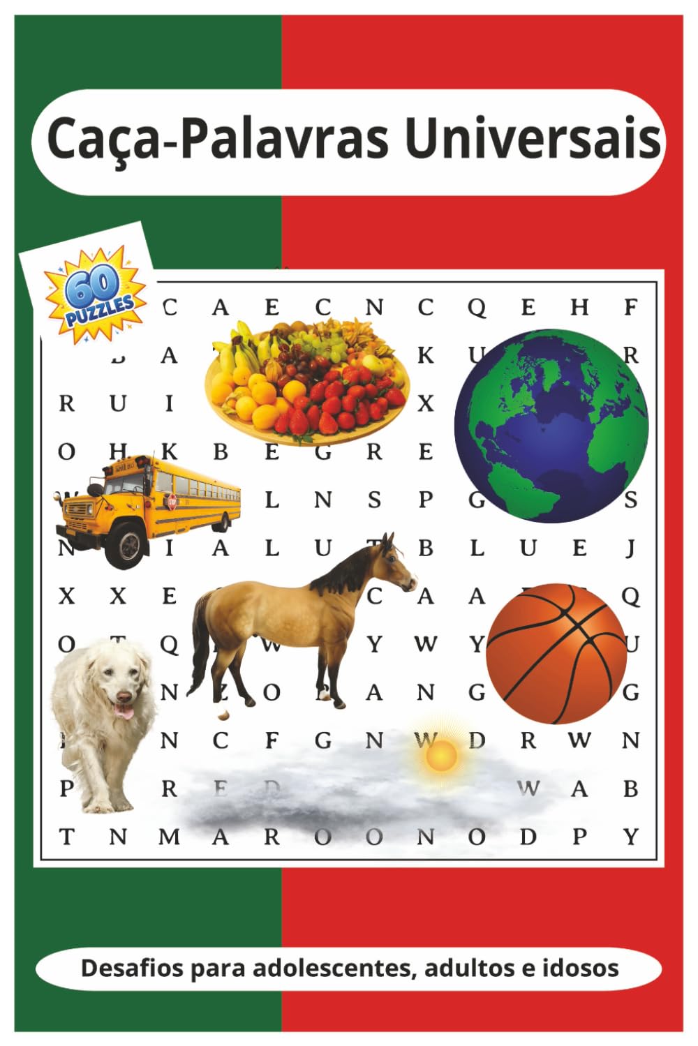 Livro de Caça‑Palavras Universais: 60 desafios exclusivos, fáceis de ler, com níveis de dificuldade simples, médio e difícil, abrangendo diversos ... momentos de laz (Pinnacle Word Search Series)