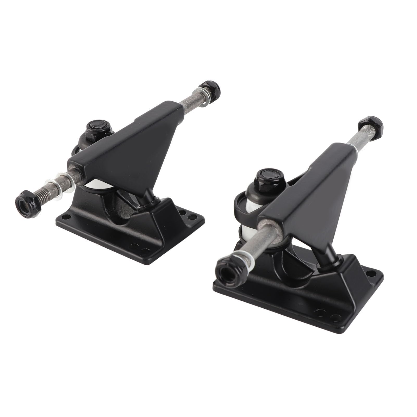 POENVFPO Aluminium Skateboard Trucks, Independent Design for Enhanced Performance, Longboard Trucks, Durable Black Trucks for Park, Street, and Skateboard Parks