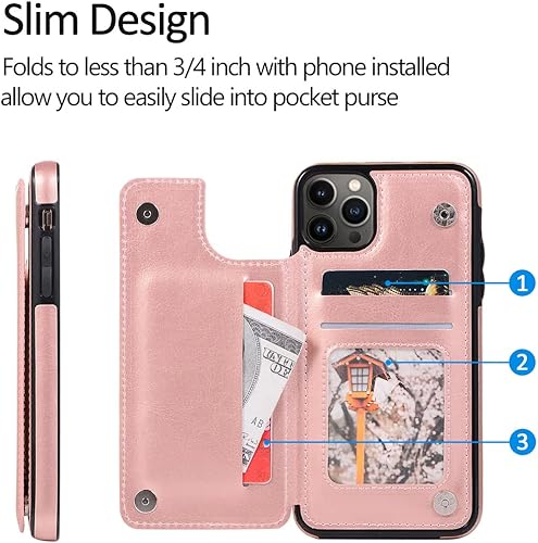 Miniatura 4 de BOSTEPY Funda personalizada para iPhone 16 15 14 13 12 Pro Max 11 Mini Xr Xs X 7 8 Plus SE 2020 2022 6s 6, piel sintética suave, cartera magnética