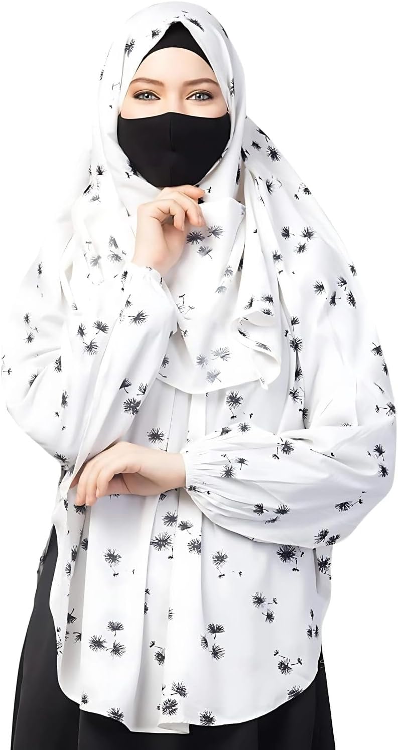 Elegant and comfortable Abaya Like Dress In Rayon Fabric| Free Size CHEST 44''- LENGTH 56 | Comes With Stole Hijab