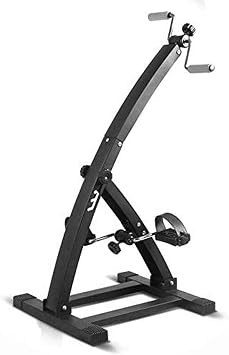 Office Fitness Deluxe Folding Pedal Exercise Pedler Leg Machine Arm & Leg Exercise Pedler Machine Folding Exercise Bike Low Impact Desk Cycle