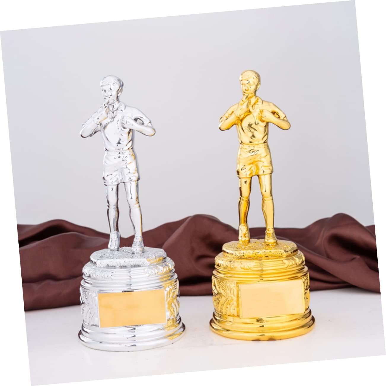 1Pc Golden Resin Football Referee Trophy with Base Durable Award for Schools and Companies for Competitions and Recognition of Efforts