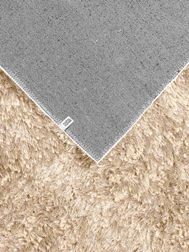 Image of Saral Home Shaggy Modern Carpet (Ivory, 45X120 cm)