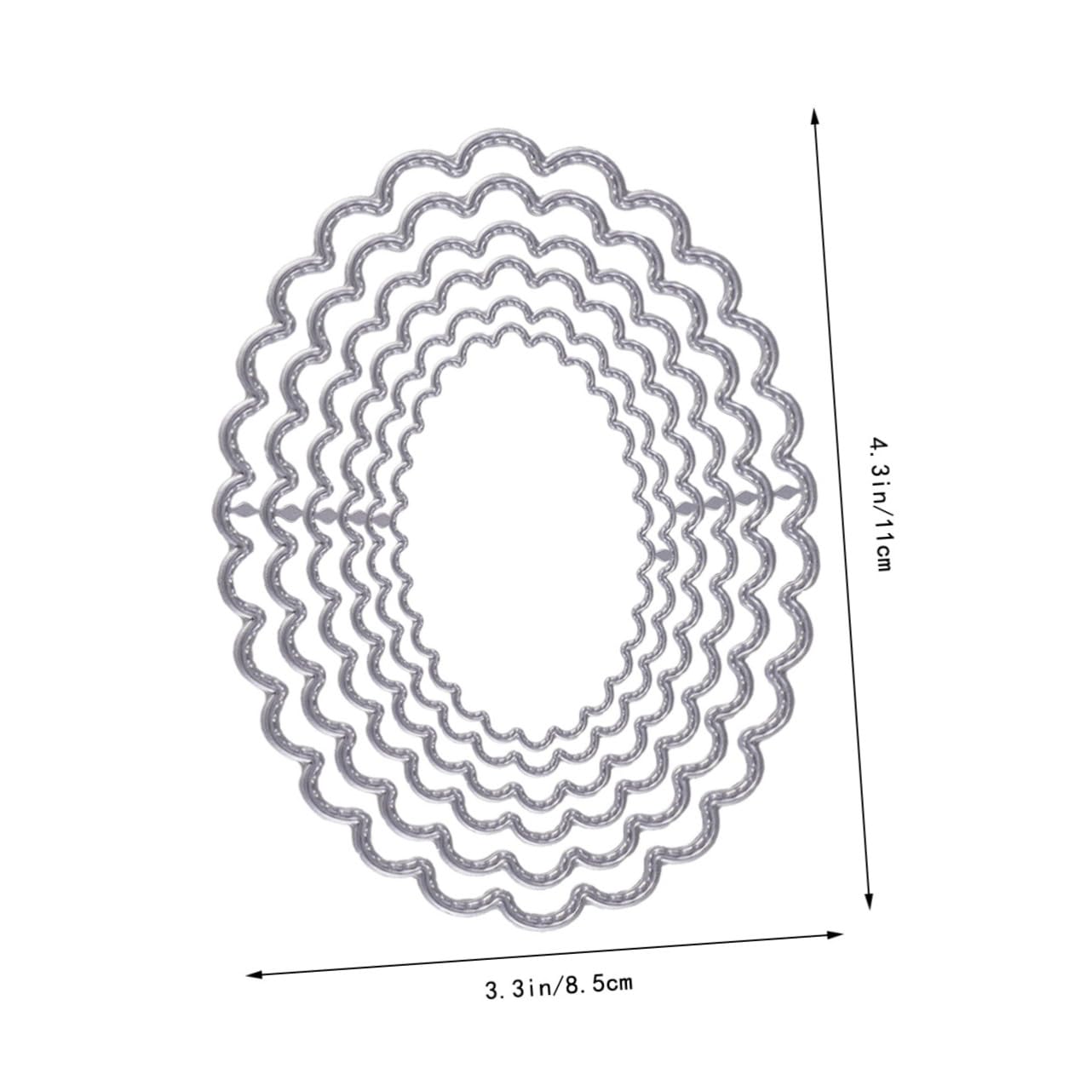 ARTIBETTER DIY Cutting Dies Stencil for Scrapbooking Paper Crafting Oval Metal Embossing Template for Creative Album Decoration Handmade