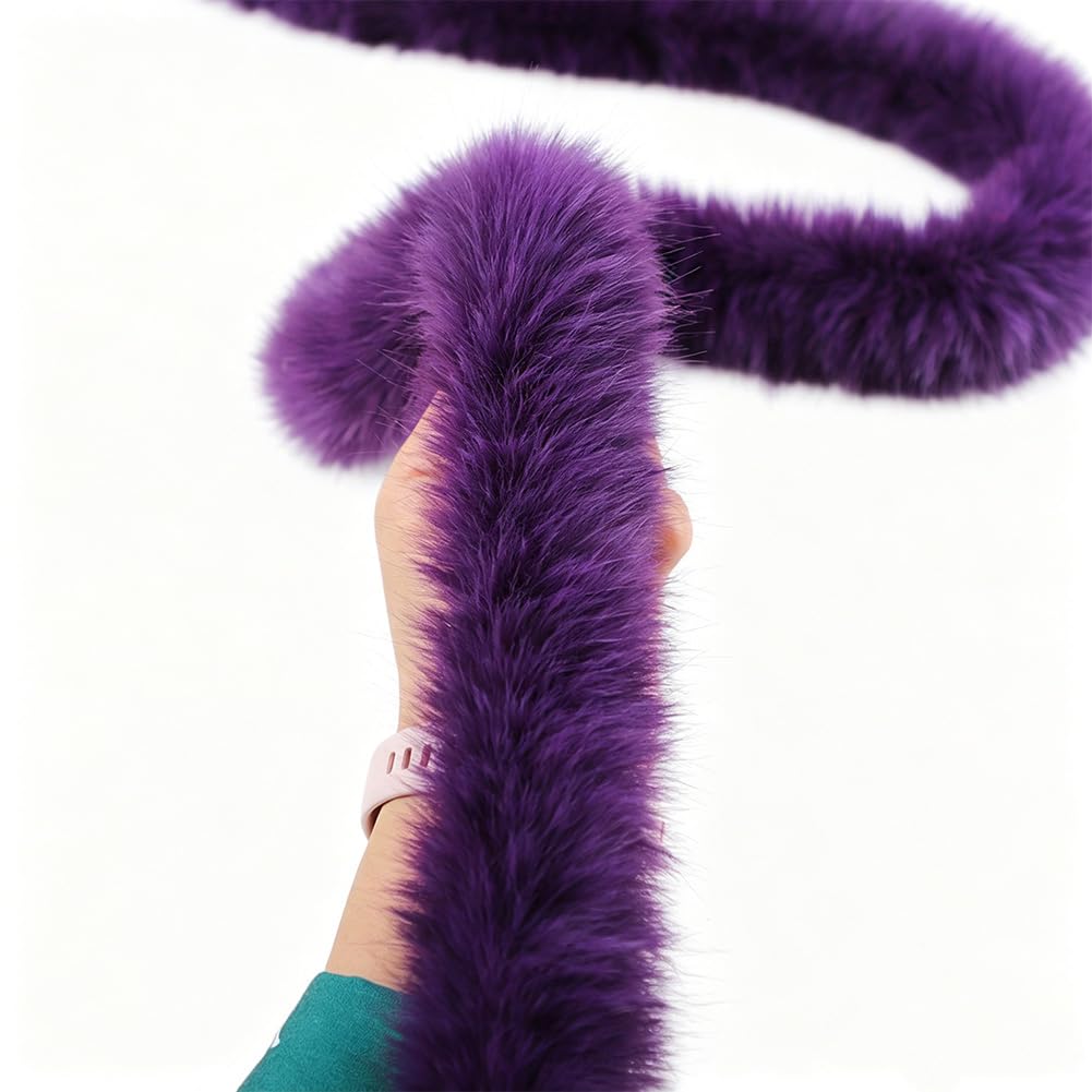 Ruban en peluche 6 cm x 5 m en fourrure synthétique pour couture