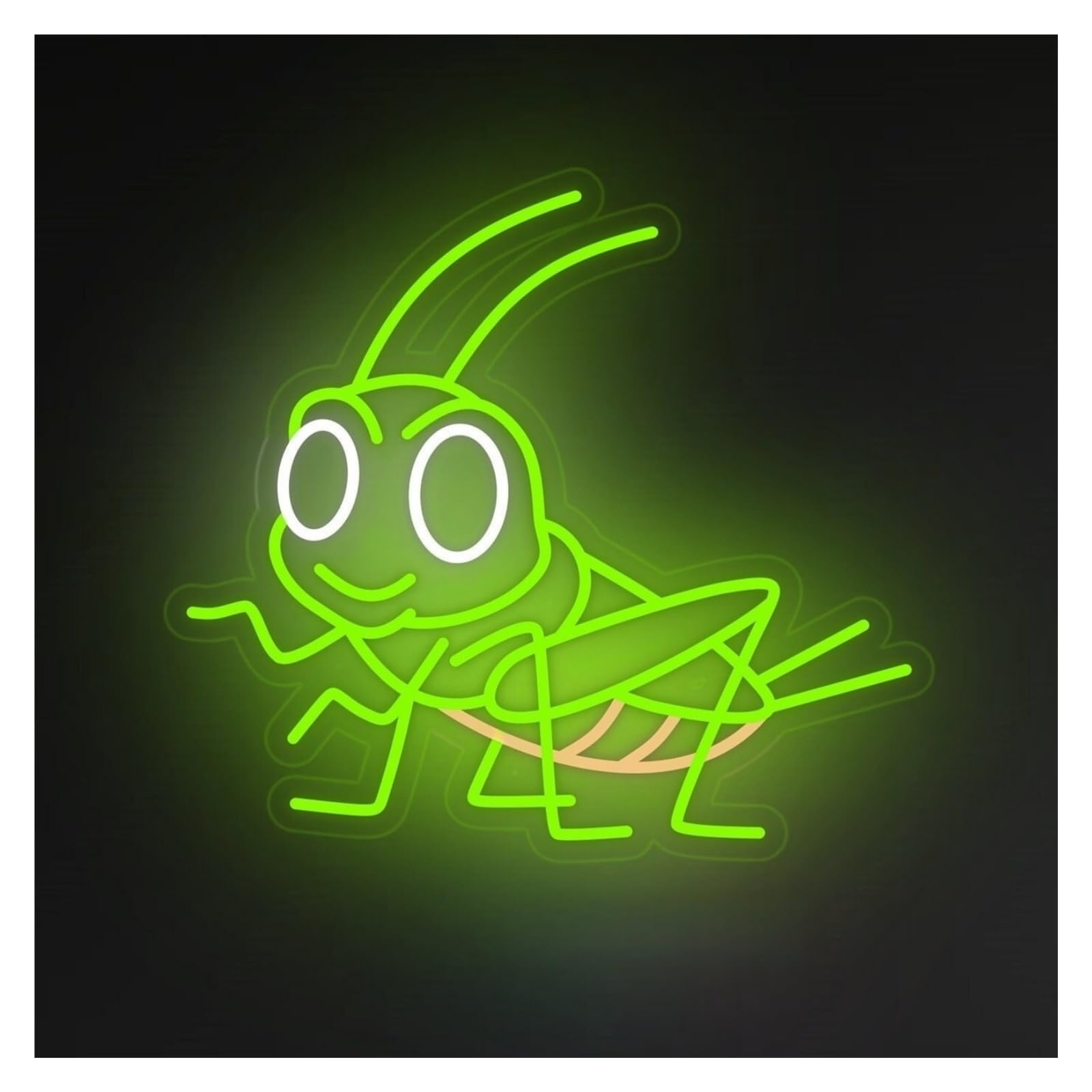 Xenite Style A Hanging Art Neon Signs Grasshopper Led Light Neon Sign, Suitable For Restaurant, Insect Bar, Shop Decor 45Cm