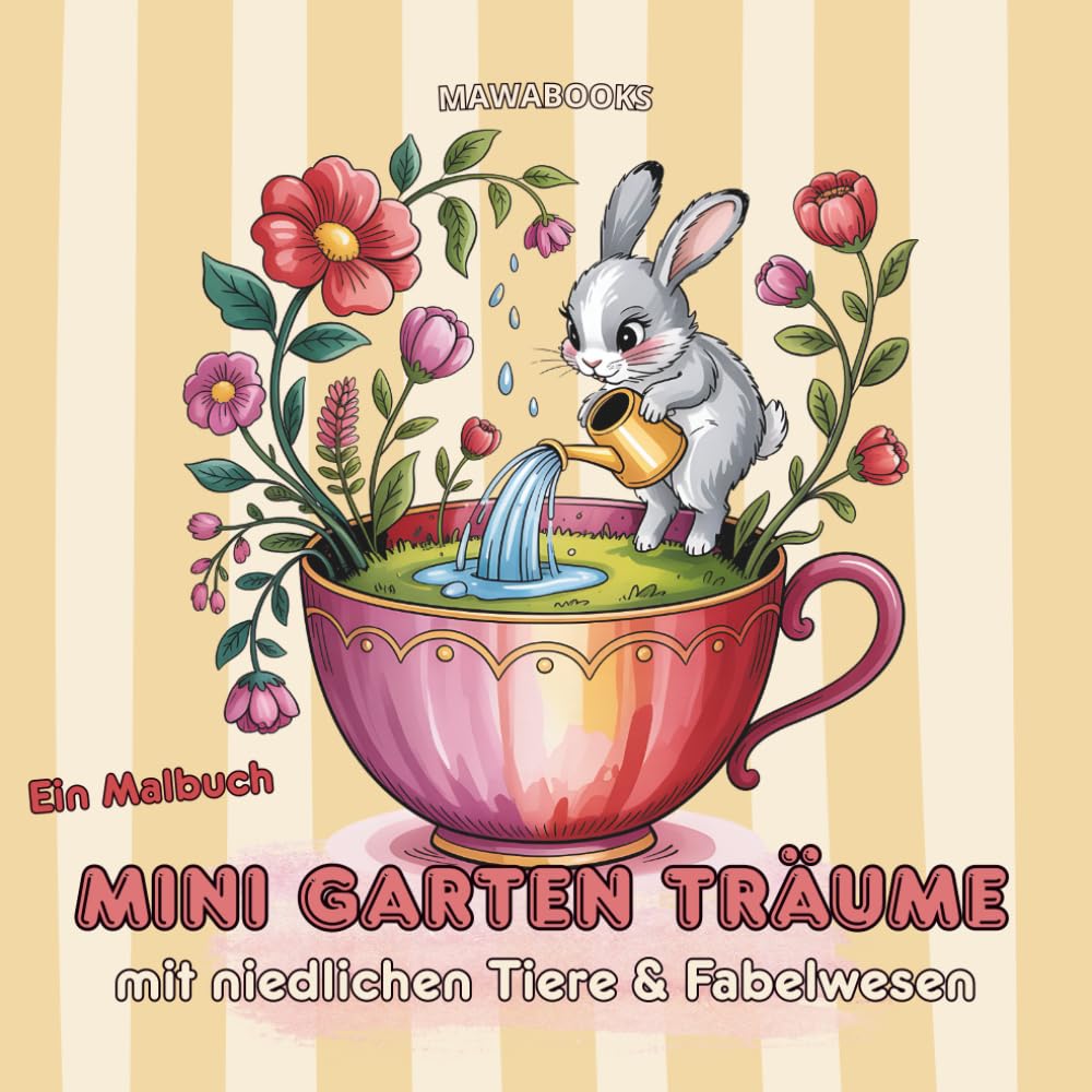 Mini Garten Träume Fantastische Mini Gärten Elfen Gnome Tiere und magische Welten zum Ausmalen: Mit niedlichen Fabelwesen Pilzhäuser Baumhäuser und ... Seiten für Marker Buntstifte und alle Medien
