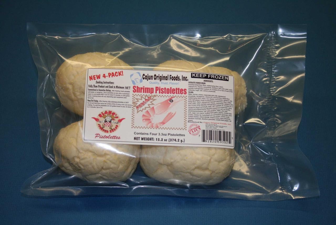 Cajun Original Shrimp Pistolettes 4 Pack