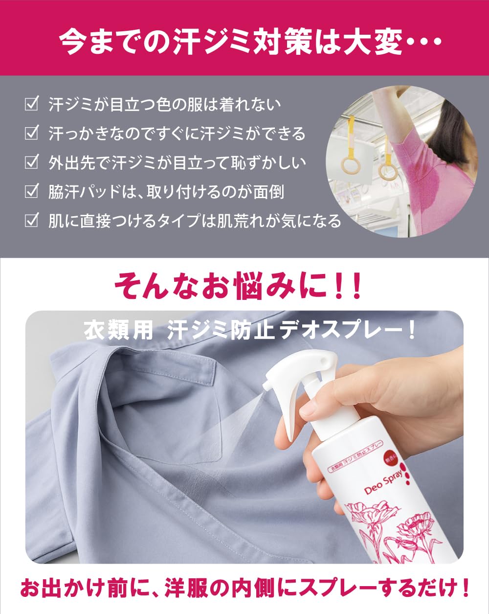 汗 ジミ 防止