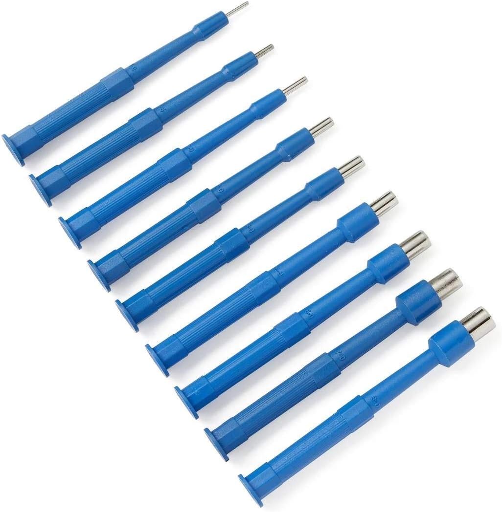 Box of 10 Disposable Biopsy Punch, Sterile Biopsy Dermal Punch for Piercing, Stainless Steel Skin Piercing Tool with Protective Handle (1 MM)…