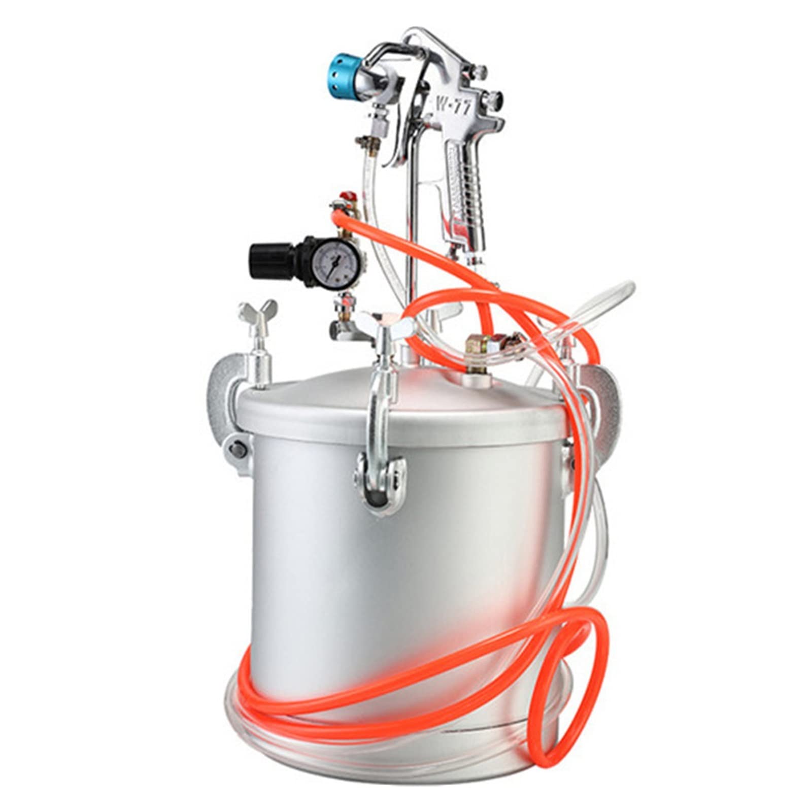 10L Wysokociśnieniowy Pojemnik Na Farbę Pistolet Natryskowy 2.0mm Dysza Rozpylacz Farby Pojemność Dom Komercyjny Malowanie Powłoka,Dokładna atomizacja