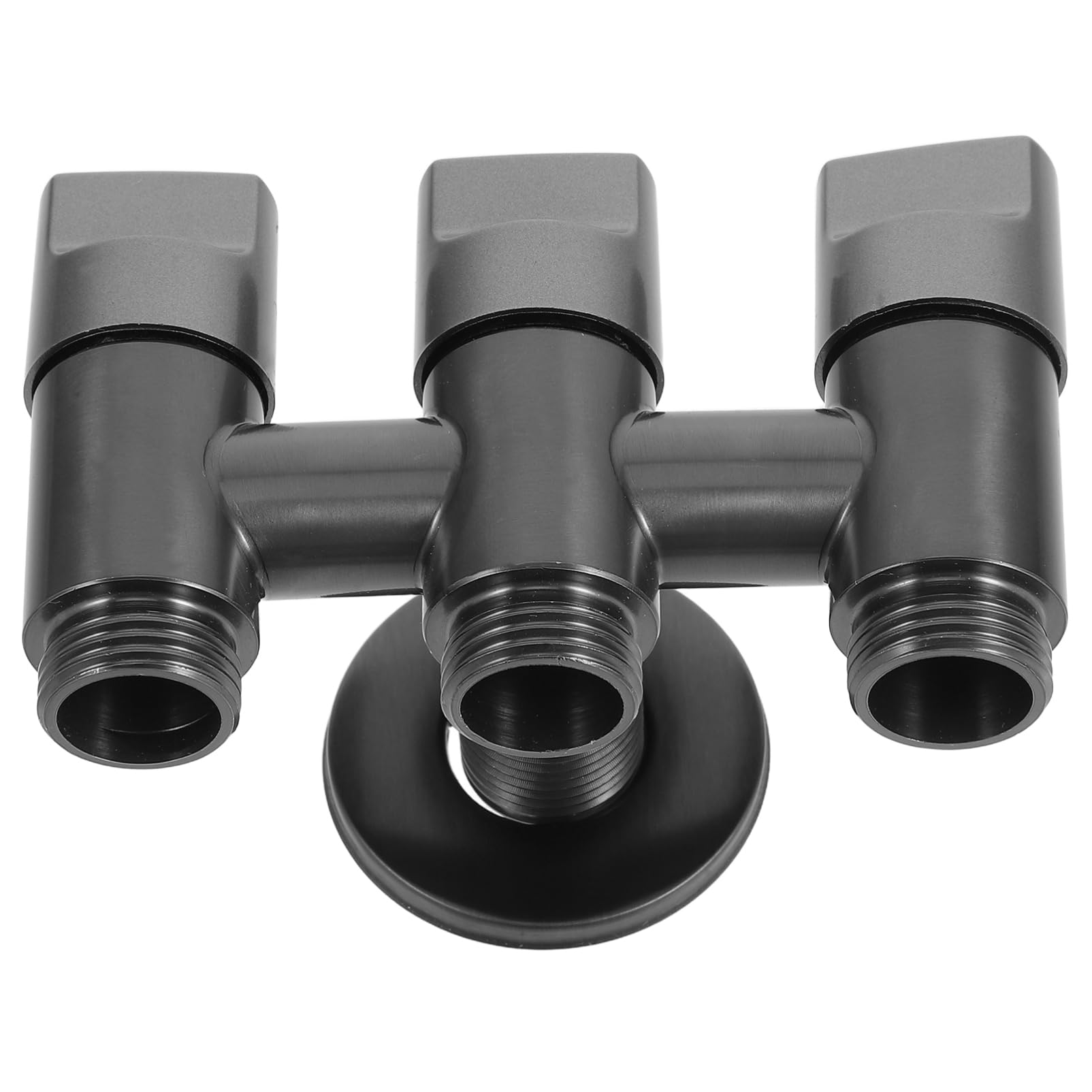 KALLORY Water Control Valve Way Angle Valve for Toilets Bidets Showerheads Stainless Steel Diverter Connector with Inlet Outlets for Efficient Water Distribution