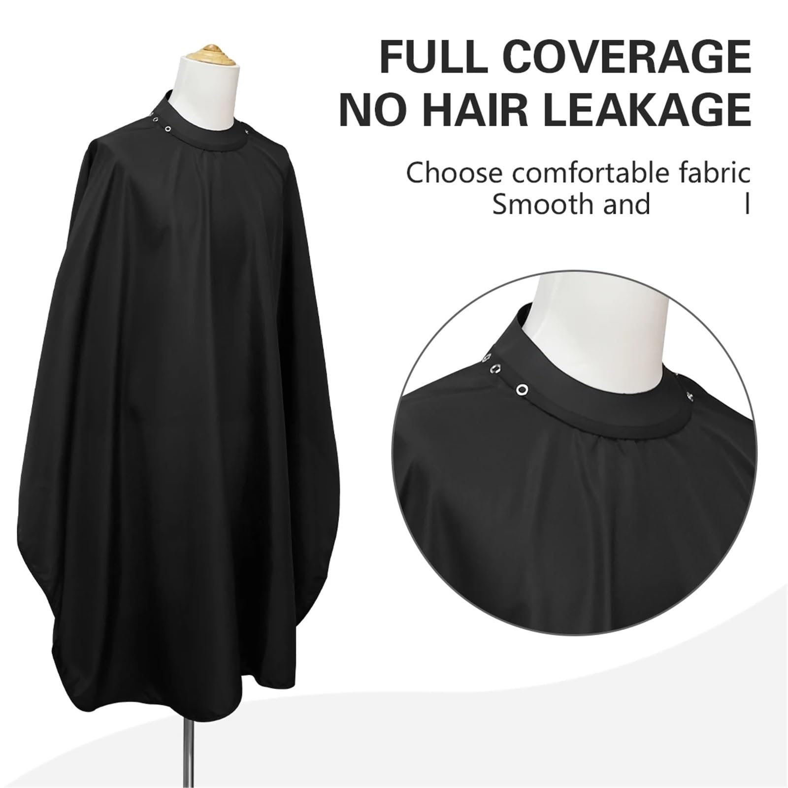 3 uds barbería escote de silicona bata peluquería hebilla impermeable corte pelo tela antideslizante capa herramientas estilismo Para Peinado Cortes