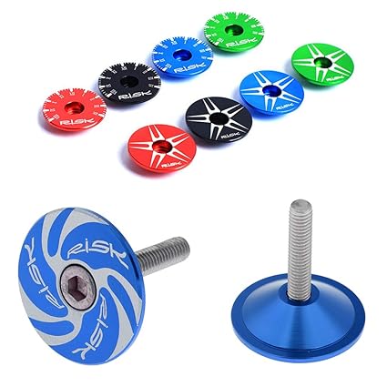 OFKLADE CNC Bicycle Road Mountain Bike 28.6mm Headset Stem Top Cap Red Star