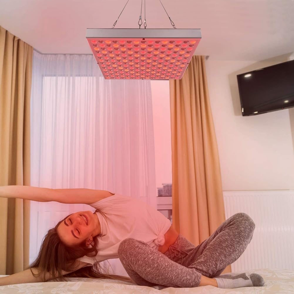 Enchufe la UE, Dispositivo Terapia Luz Roja 220 V: Panel LED 45 W Profundidad 660 Nm y Combo Luz LED Infrarrojo Cercano 850 Nm para la Piel