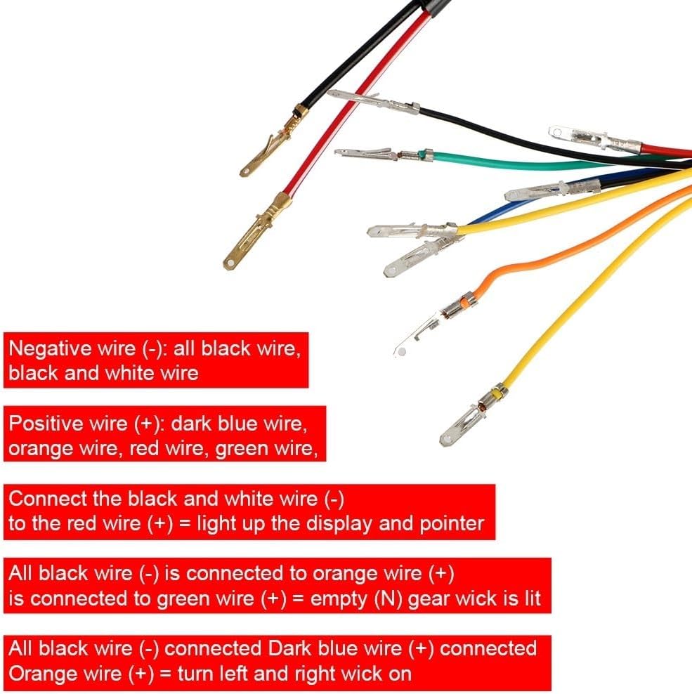 Odometer Speedometer Backlight Indicator With Signal Light Universal For Motorbike 12V Motorcycle Speedometer Odometer Gauge