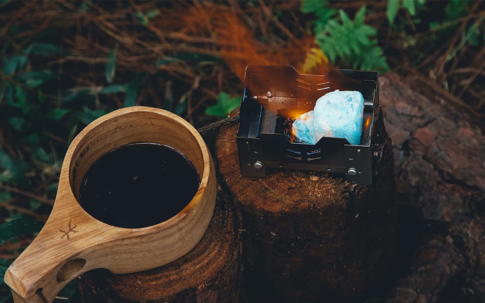 Fire-Maple Lotus Fornello ad Alcool Solido in Titanio, Fornello da Campeggio Ultraleggero Fornelli Pieghevoli Facile da Trasportare per Cucinare all'Aperto