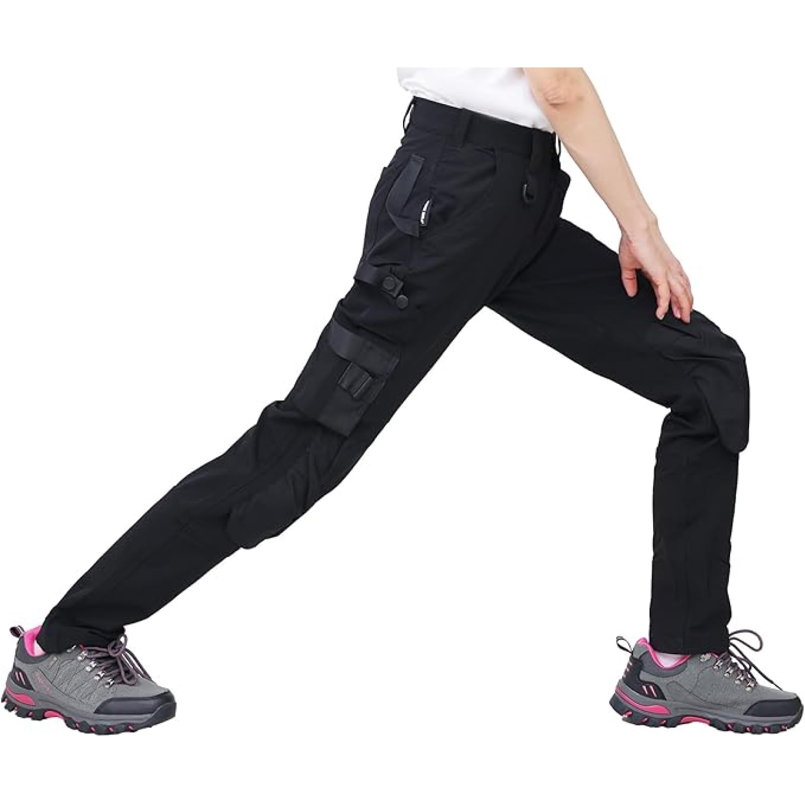 WORK IDEA Damen Slim-Fit Stretch Arbeitshose: Kritische Stoffbereiche aus Cordura – strapazierfähige Eleganz für vielfältige Arbeitsanforderungen.