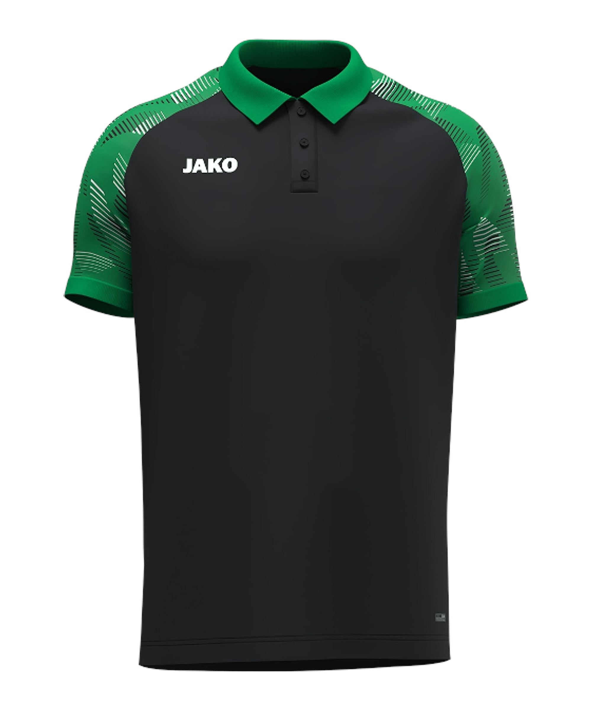 Jako Unisex Polo Shirt Sonic, Black/Green, XL
