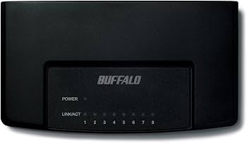 Amazon | BUFFALO 10/100M対応 スイッチングHub ブラック LSW3-TX-8EP