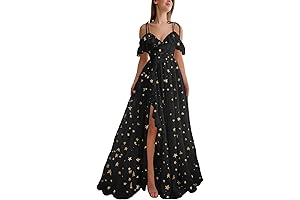 Tulle Star-Studded Prom Dress: Shimmering Under the Spotlight