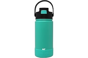 Hydro Flow: Insulated Kids Water Bottle with Flip Straw and Boot: Hydration...
