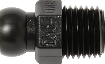 Loc-Line - 49426-BLK Coolant Hose Component, Black Acetal Copolymer, Connector, 1/4" Hose ID, 1/4" NPT Case of 50