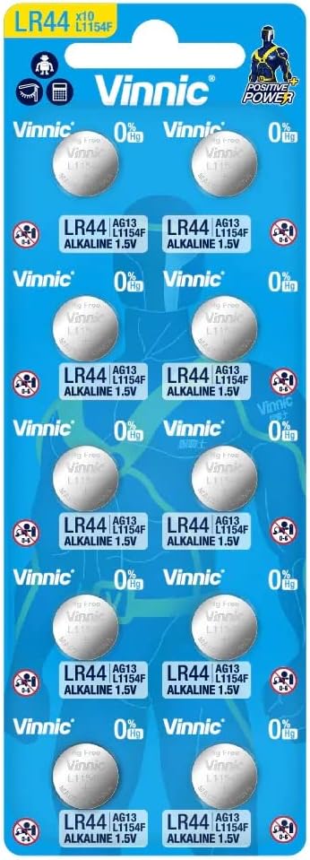 10 x AG13 LR44 G13-A D303 L1154 L1154F Alkaline Button Cell Battery