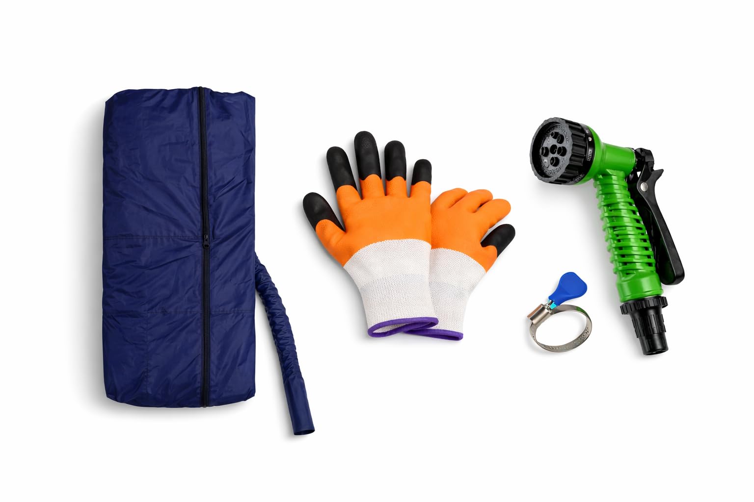 Split AC Cleaning Kit 48 Inch (Up to 1.5 Ton) Waterproof Service Cover with Drain Pipe, Cut Resistant Gloves & Adjustable Water Spray Gun | Best for professional and home use