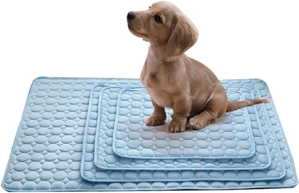 URIJK Dog Cooling Bed Mat for Crate Kennel, Soft Slipcover Breathable Dog Cooling Mat Mattress Pad, Non Toxic & Non Sticking &…
