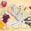 Measuring Tape for Sewing, 120 Inch Soft Fabric Cloth Tape Measure for Body Measurement, 5 Pack Double Scale Seamstress Tailor Ruler for Waist Clothing Nursing Craft(Blue) #4