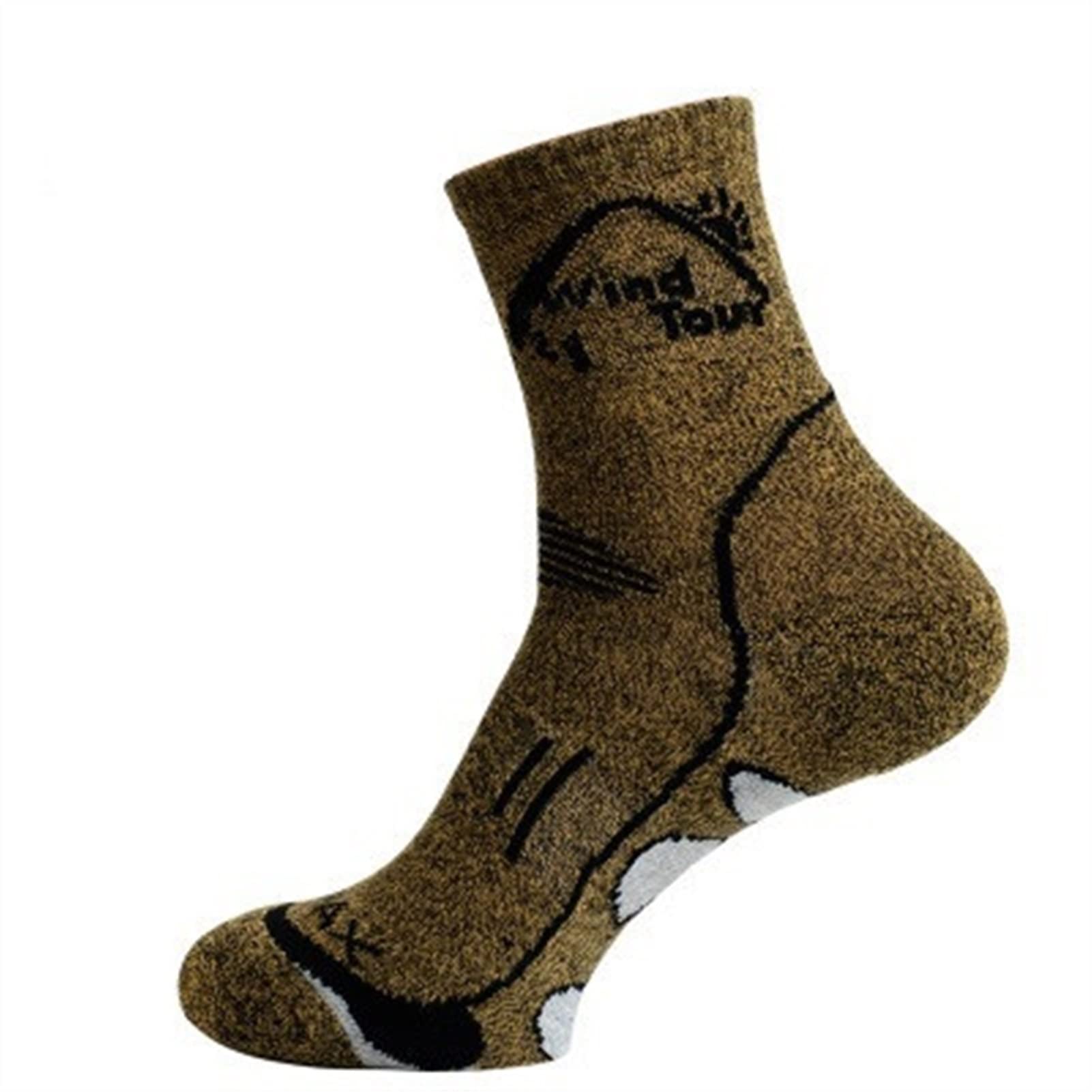 3 coppie calze da uomo uomini calzino da uomo escursionismo ad asciugatura rapida calze sportive inverno spessa inverno termica for uomo donne in esecuzione trekking ( Color : Gold , Size : 39-43 )