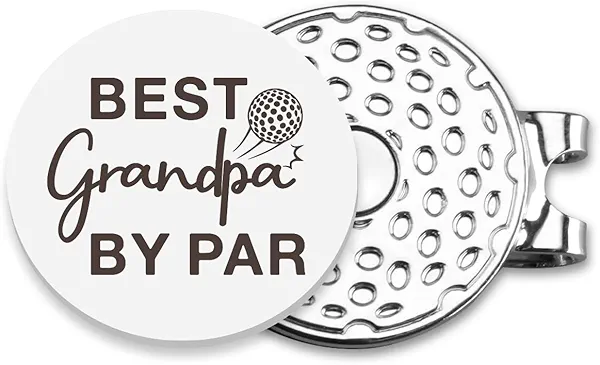 Fipsieneml Dad Birthday Gifts Golf Ball Marker Hat Clip Golf Ball Markers for Golf Lovers Funny Golf Accessories