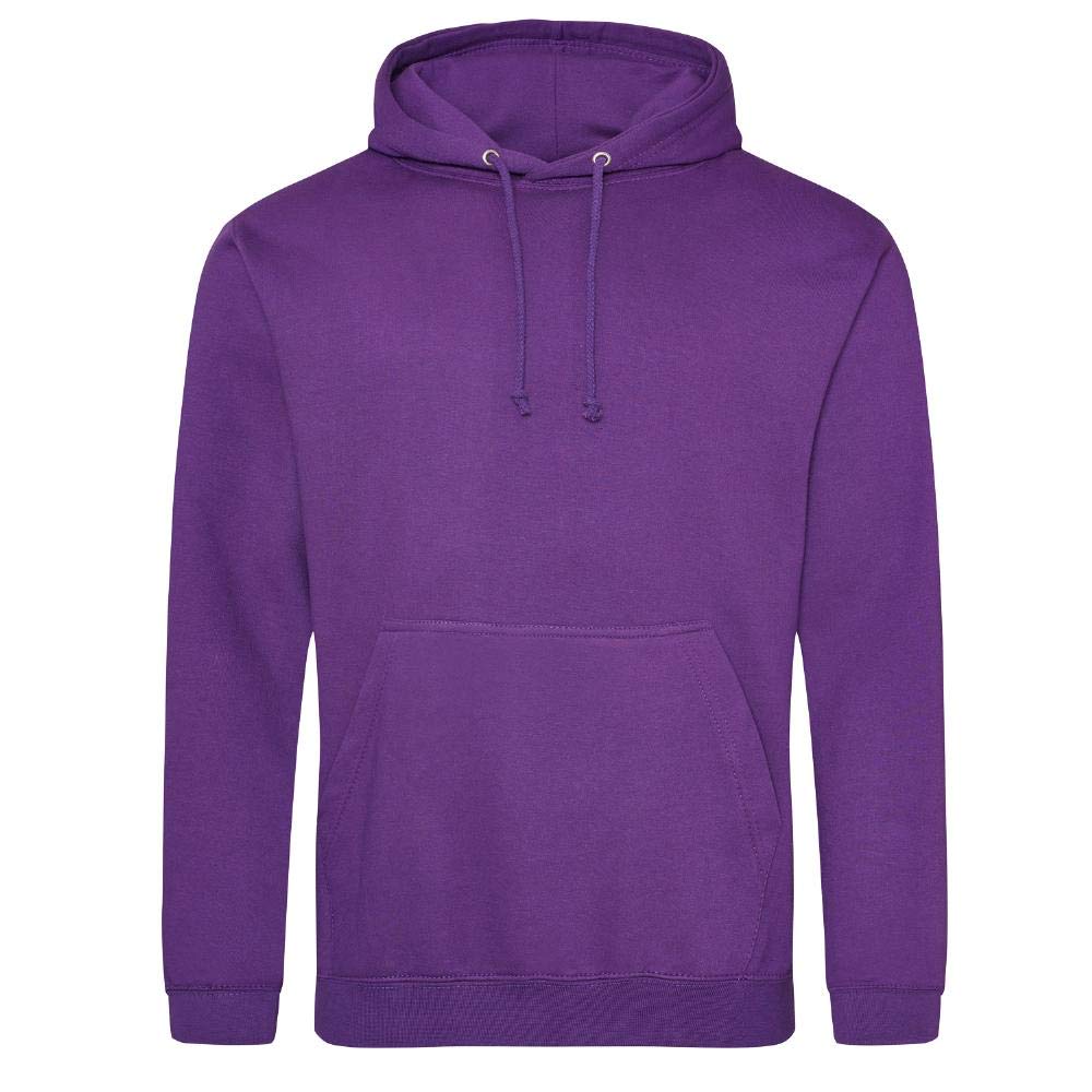 Just Hoods College Hoodie, Men, College Hoodie, Purple, XL