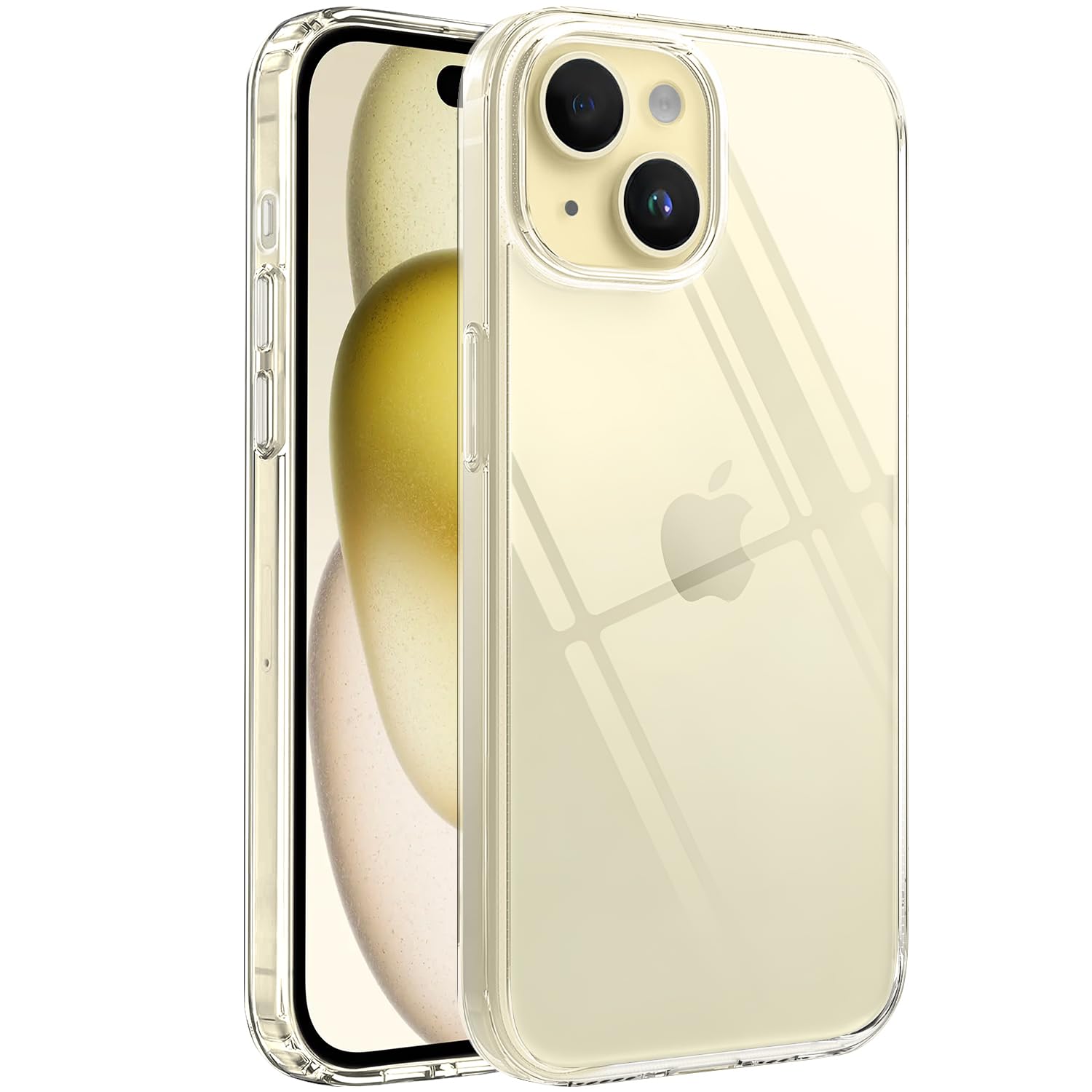 Minesk iPhone 15 ile Uyumlu Crystal Clear (Ultra Şeffaf Silikon