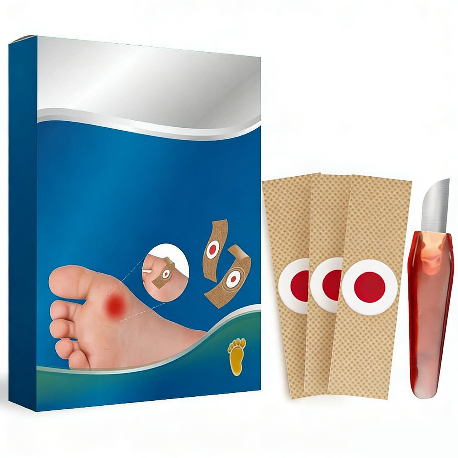 Quita Verrugas, 24 Parches para Verrugas Quitar, Eliminar Verrugas Plantares, Callos y Durezas, Tratamiento Suave para Niños y Adultos en Manos, Pies, Dedos, Cuello y Cara