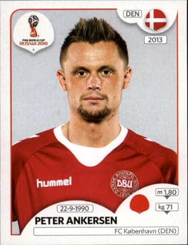 2018 Panini World Cup Stickers Russia #261 Peter Ankersen Denmark Official Album Stickers in Raw (NM or Better) Condition
