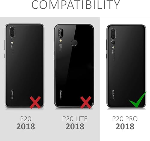 Miniatura 6 de kwmobile Funda compatible con Huawei P20 Pro - Funda de silicona TPU con acabado suave - Rosa oscuro